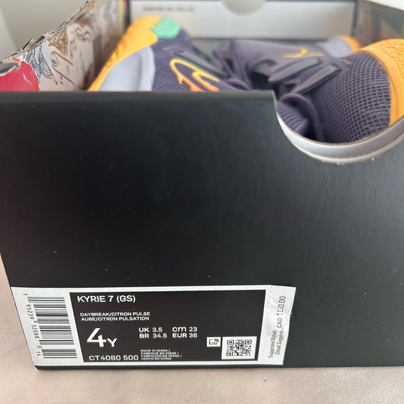 Nike Kyrie 7 (GS) DayBreak Size 4Y CT4080-500 Brand New - Picture 10 of 10